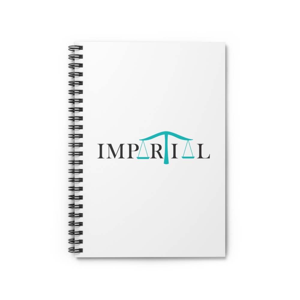 Teal Impartial Ruled Spiral Notebook