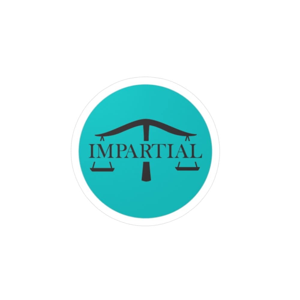 Teal Impartial Logo Kiss-Cut Vinyl Decals