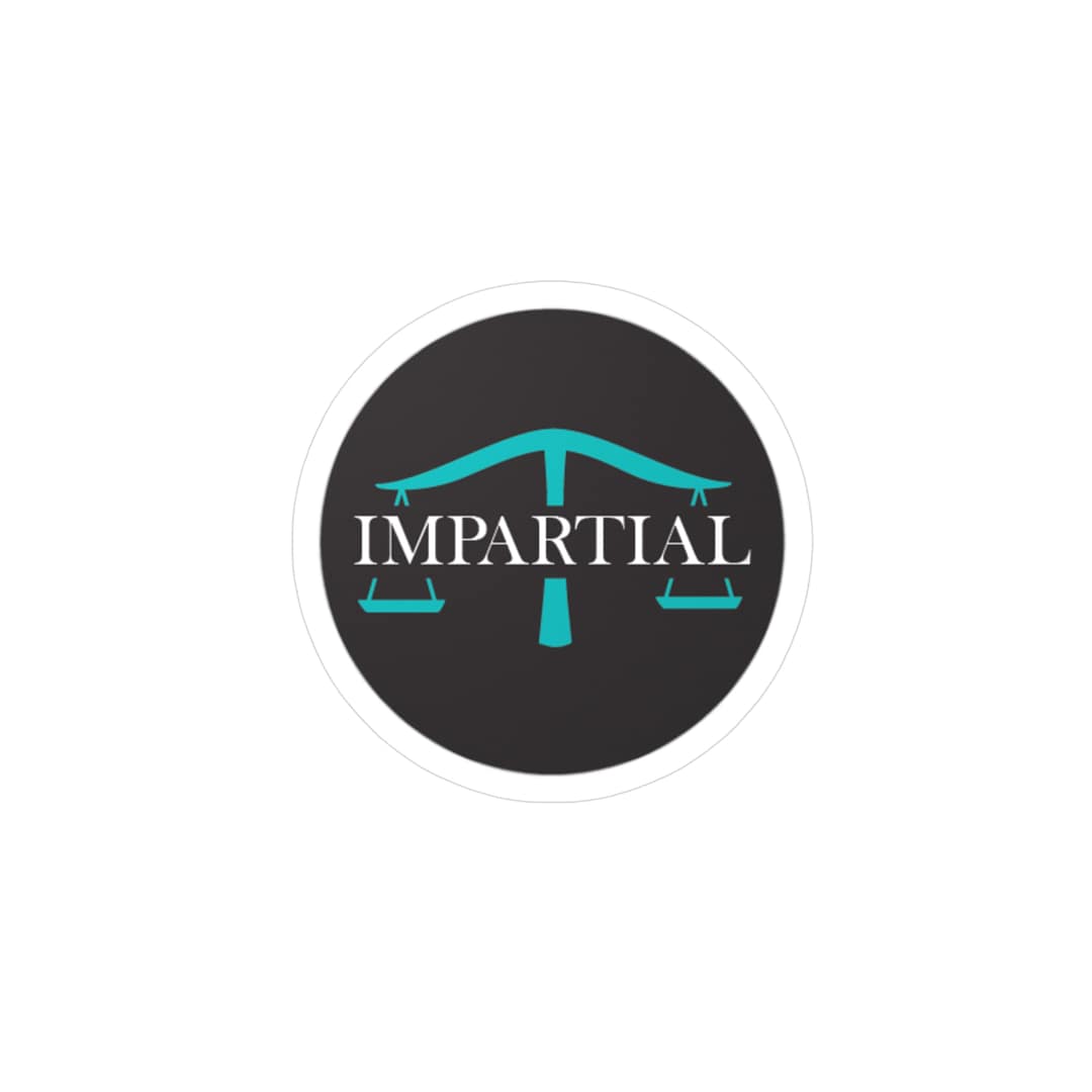 Black Impartial Logo Kiss-Cut Vinyl Decals