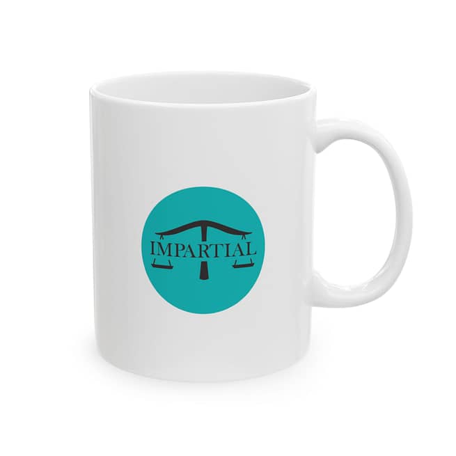 Teal Impartial Ceramic Mug (11oz, 15oz)