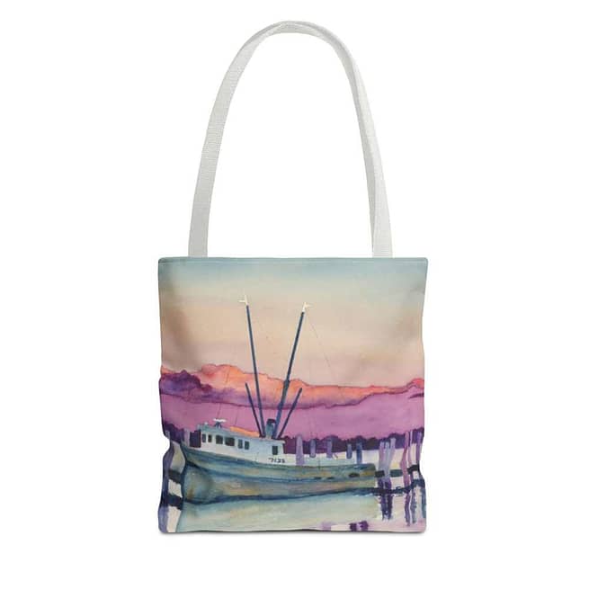 Jeb's "Shrimp Boat Resting" Tote Bag