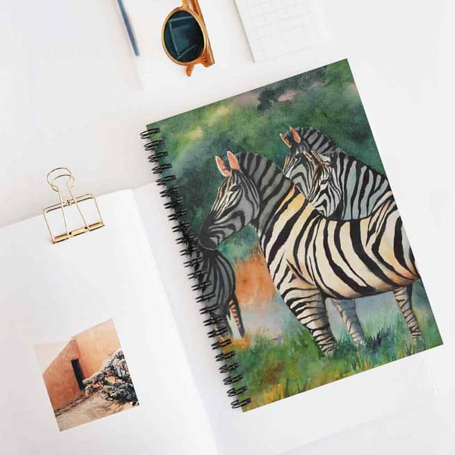 Jeb's "Serengeti Dawn" Ruled Spiral Notebook