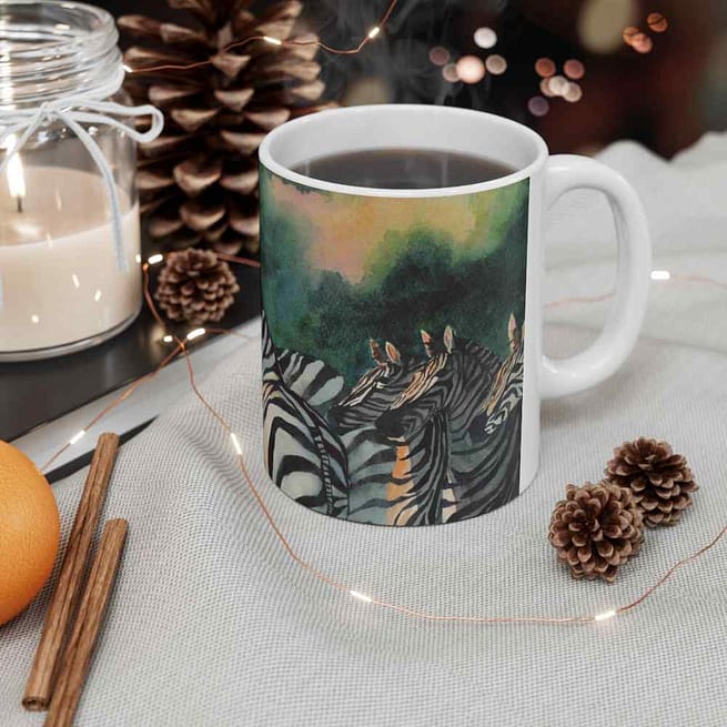 Jeb's "Serengeti Dawn" Ceramic Mug, (11oz, 15oz)