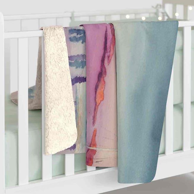 Jeb's "Shrimp Boat Resting" Sherpa Fleece Blanket - Image 4