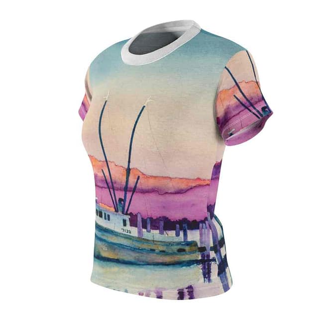 Jeb's "Shrimp Boat Resting" Women's Tee - Image 2