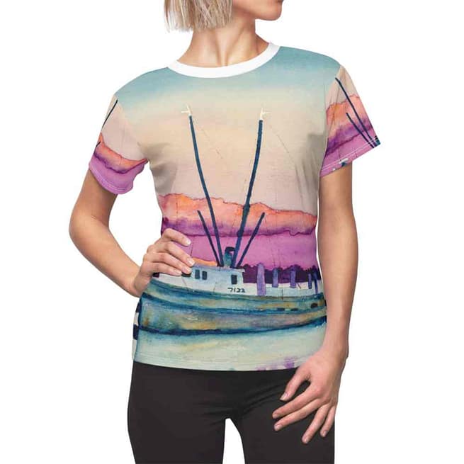Jeb's "Shrimp Boat Resting" Women's Tee - Image 4