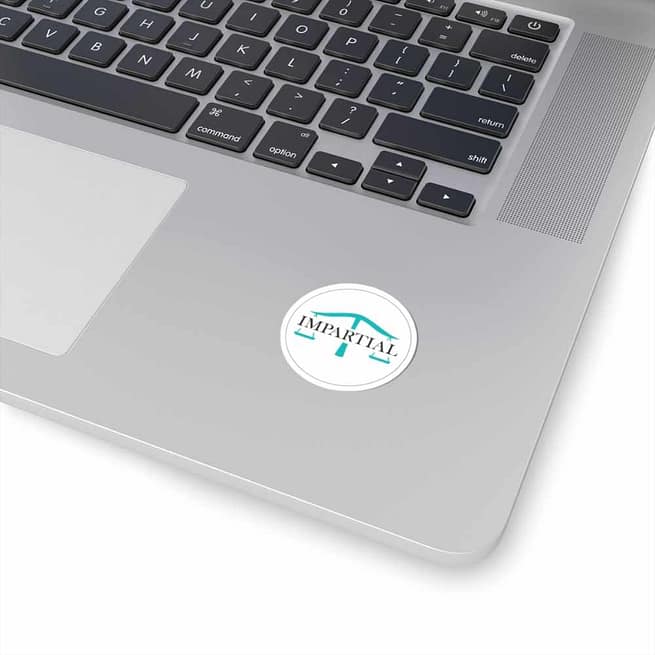 Impartial Logo Kiss-Cut Stickers - Image 2