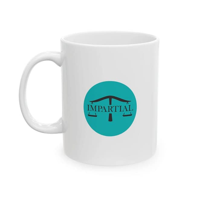 Teal Impartial Ceramic Mug (11oz, 15oz) - Image 3