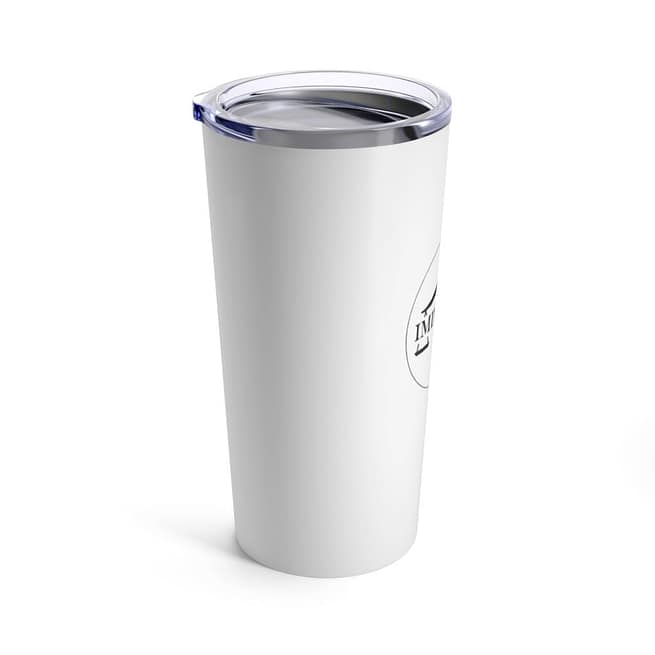 Black and White Impartial Logo 20oz Tumbler - Image 3